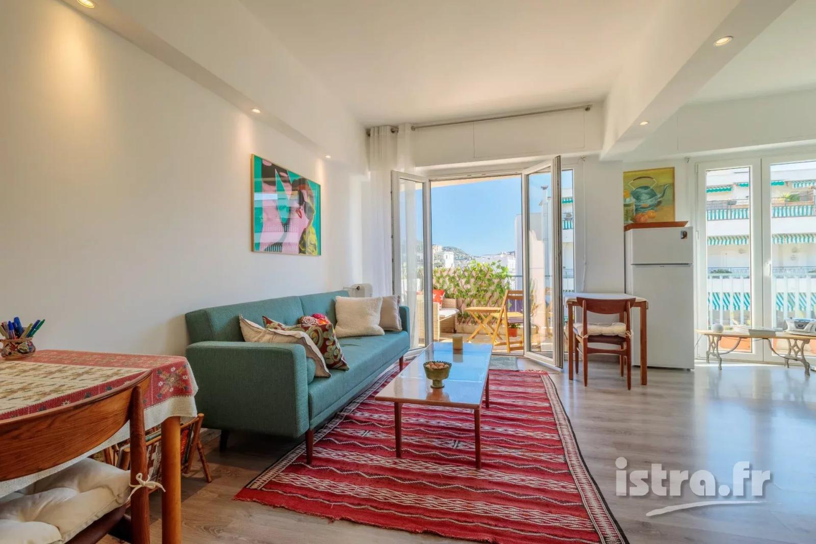 Nice François Grosso : 2 pièces avec terrasse