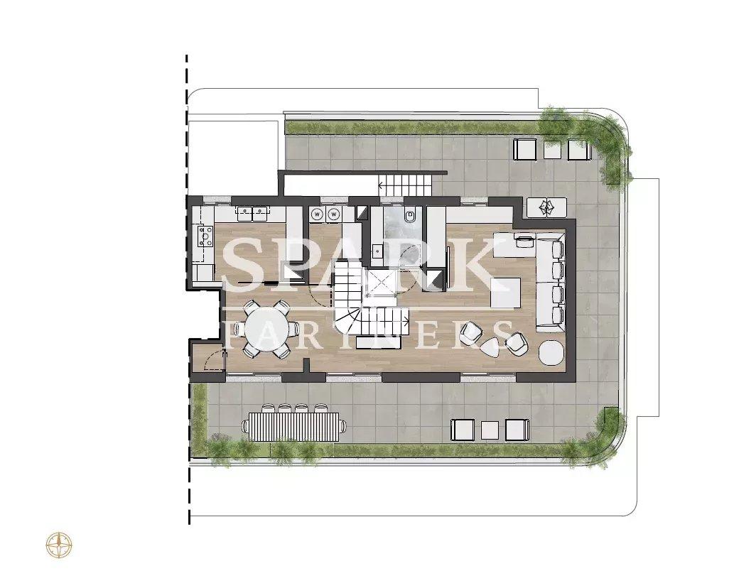 Monaco - La Rousse - Penthouse avec vue mer panoramique