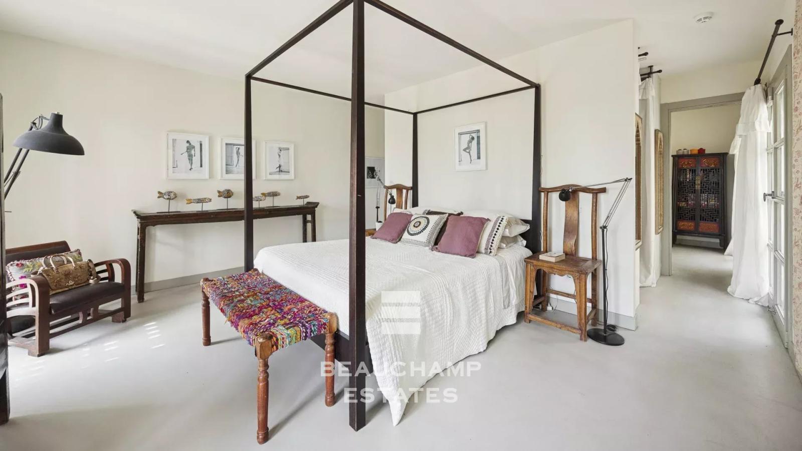 Propriété provençale en pierre 5 chambres avec vue mer - Grasse