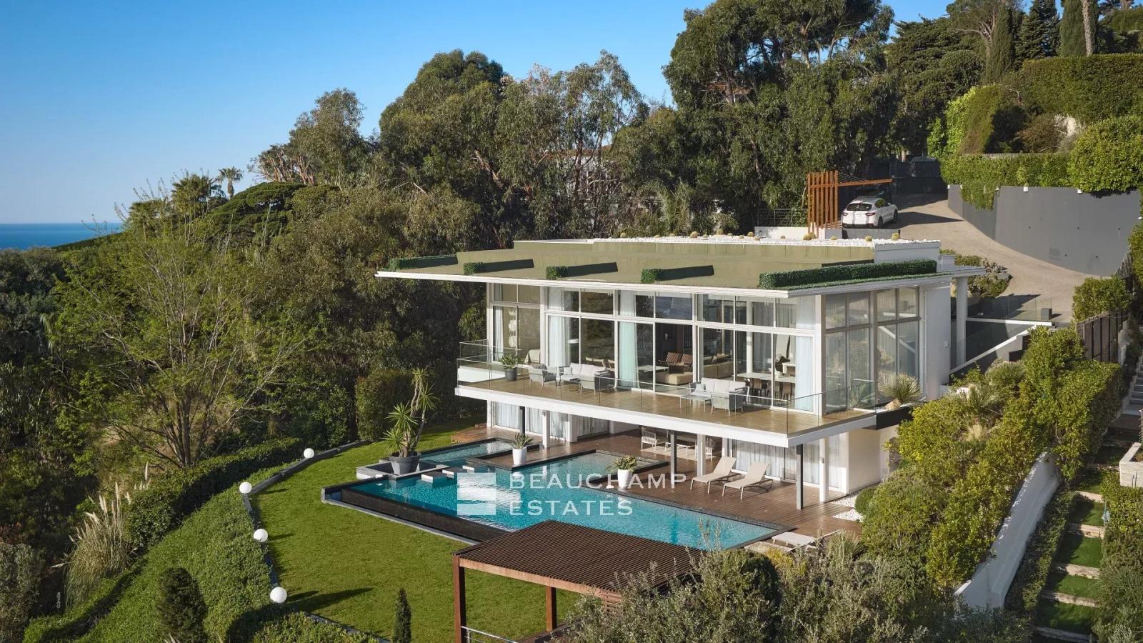 Villa contemporaine avec vue mer panoramique - Cannes