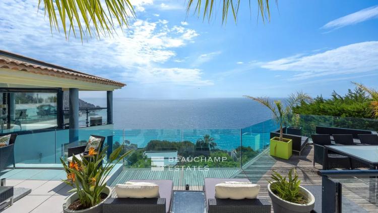 Villa contemporaine 4 chambres avec vue mer panoramique - Èze