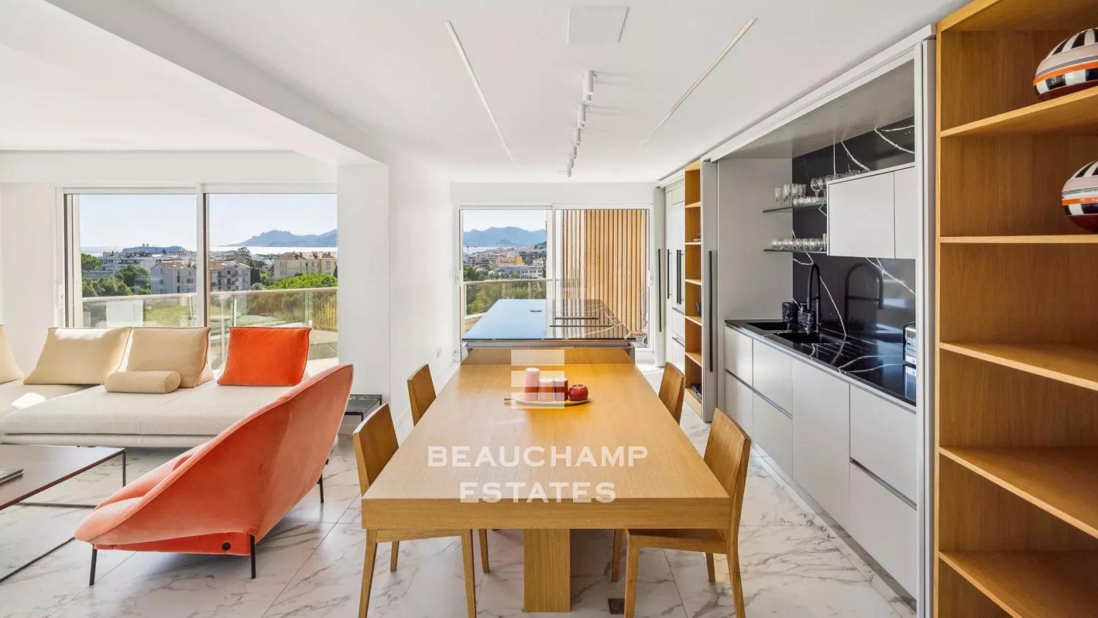 Penthouse avec vue mer panoramique