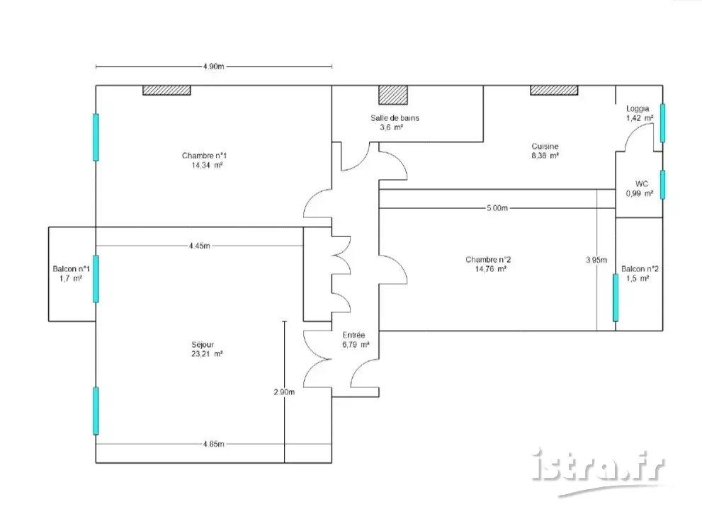 Nice Notre Dame - 3 Pièces avec Balcons
