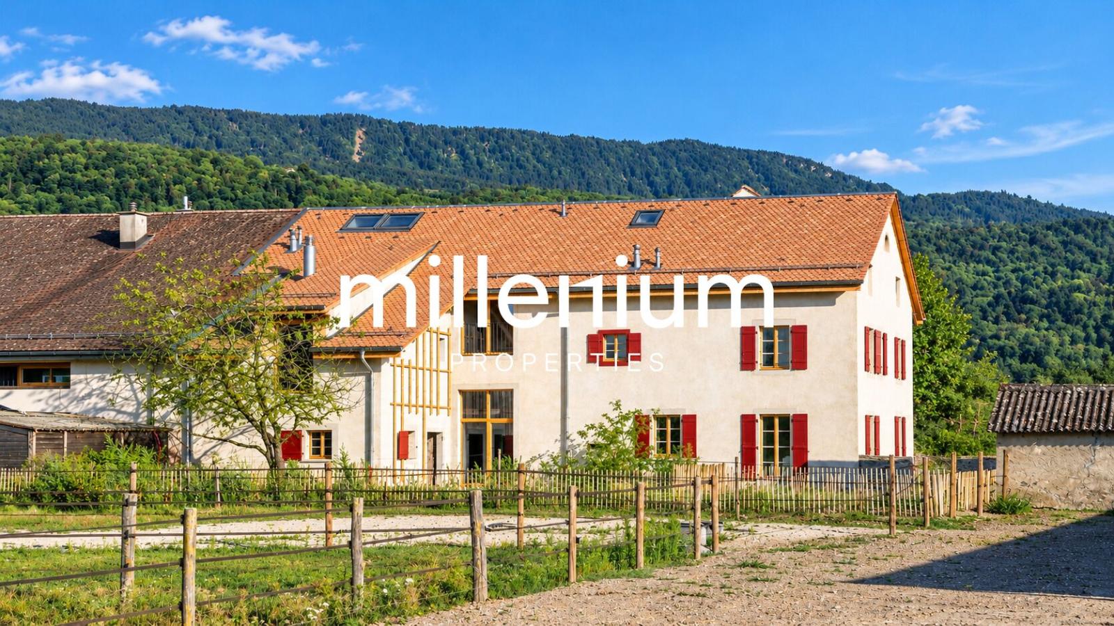 Belle maison familiale entièrement rénovée avec jardin à Jussy