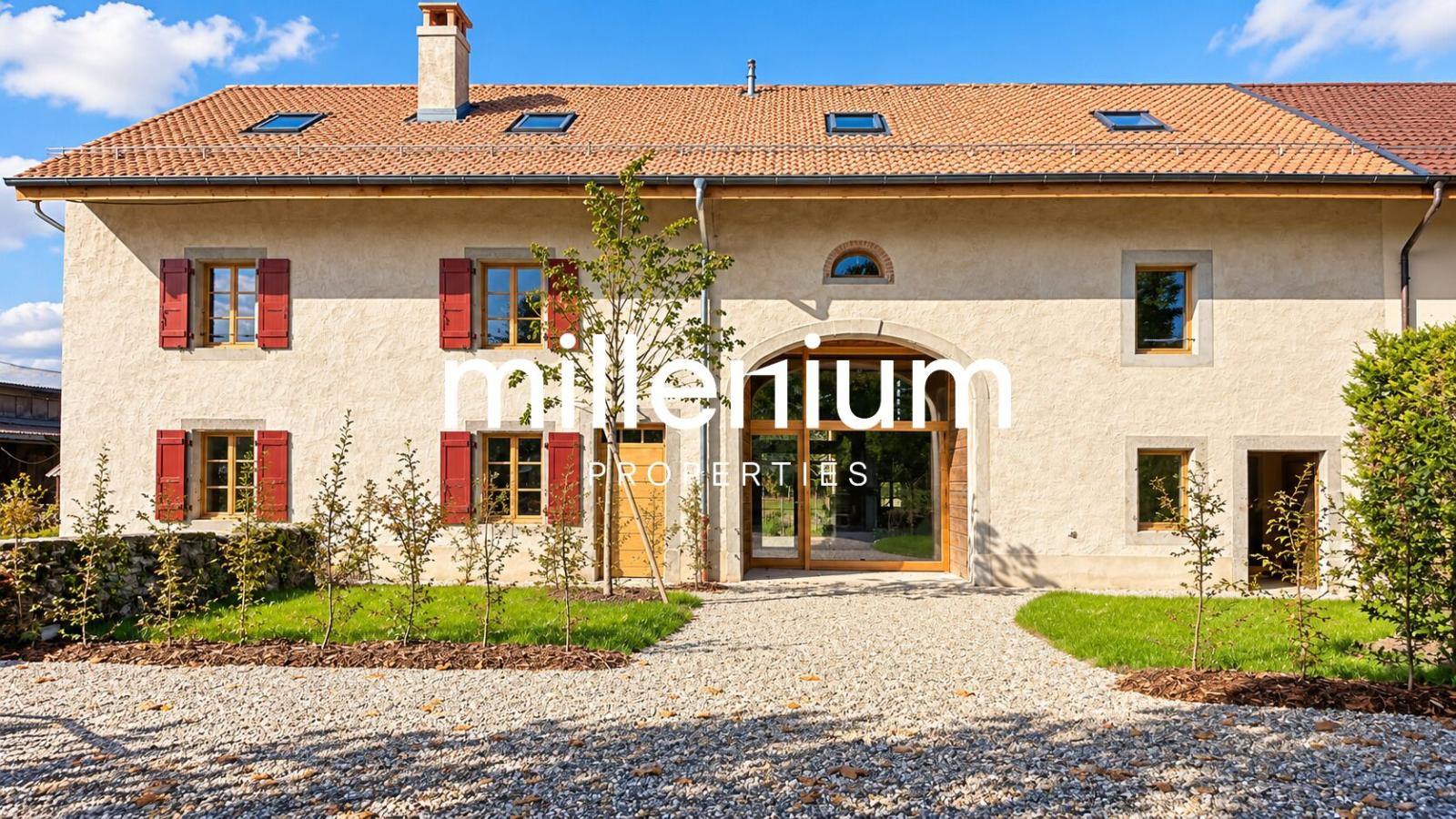 Belle maison familiale entièrement rénovée avec jardin à Jussy
