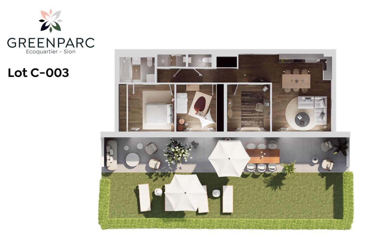 Lot C-003 - Appartement de 4.5 pces au rez-de-chaussée