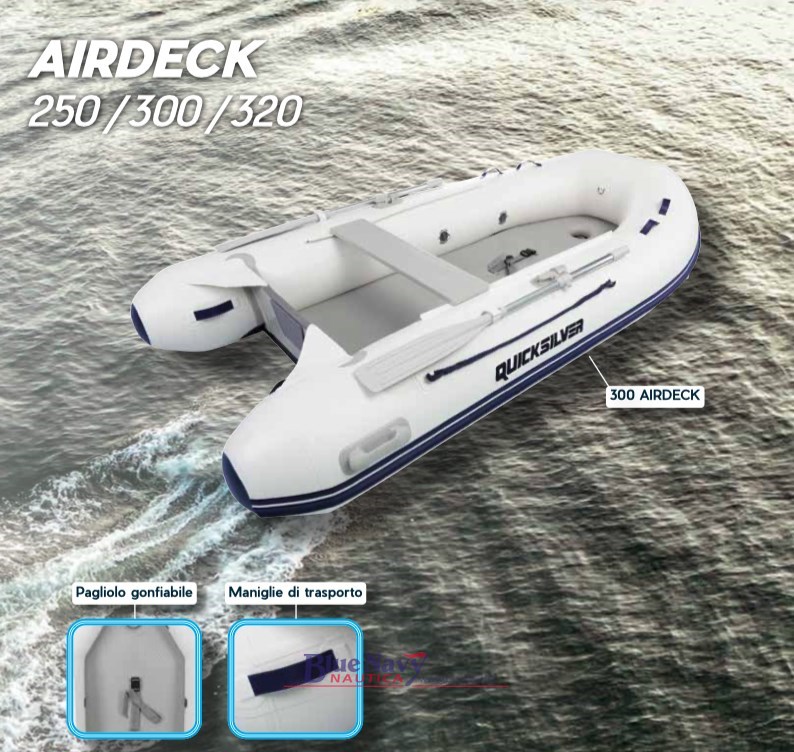 Quicksilver tender Air deck 250cm - 320cm pagliolo gonfiabile-img1