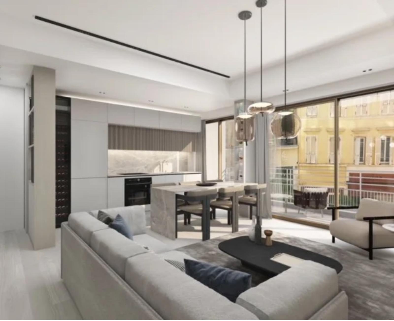 Appartement de 3 pièces rénové - Condamine - Vue échappée sur le Circuit F1