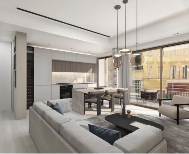 Appartement de 3 pièces rénové - Condamine - Vue échappée sur le Circuit F1