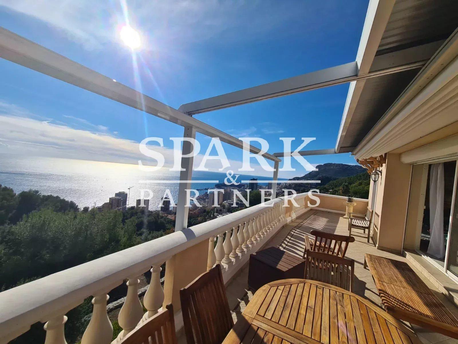 Roquebrune-Cap-Martin - Villa vue mer avec terrain