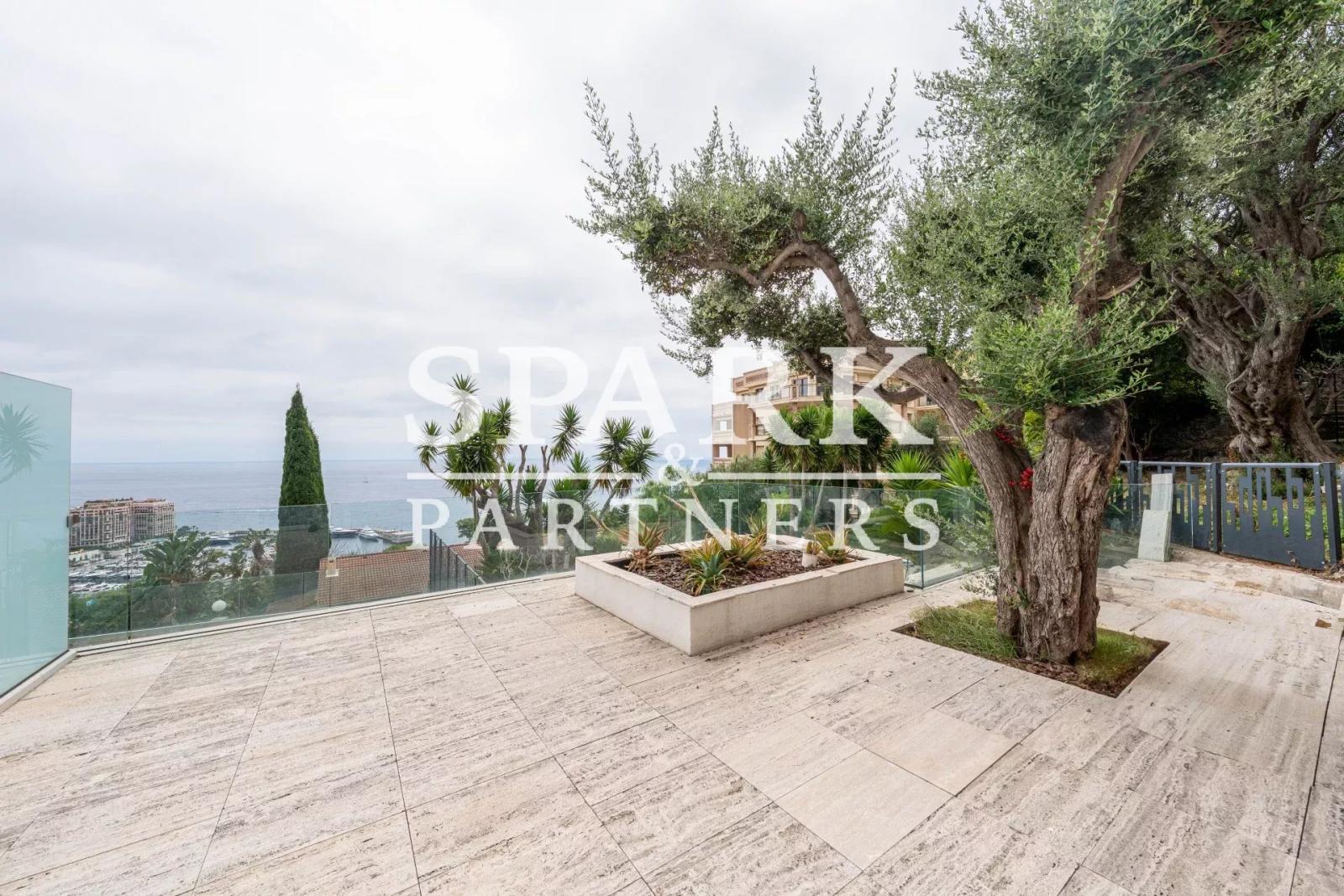 Cap d'Ail - Appartement avec une vue imprenable sur la mer et piscine