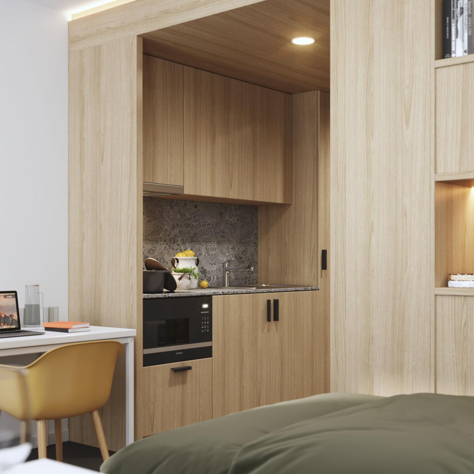 Appartement 1.5 pce meublé - STRICTEMENT RESERVE AUX ETUDIANTS