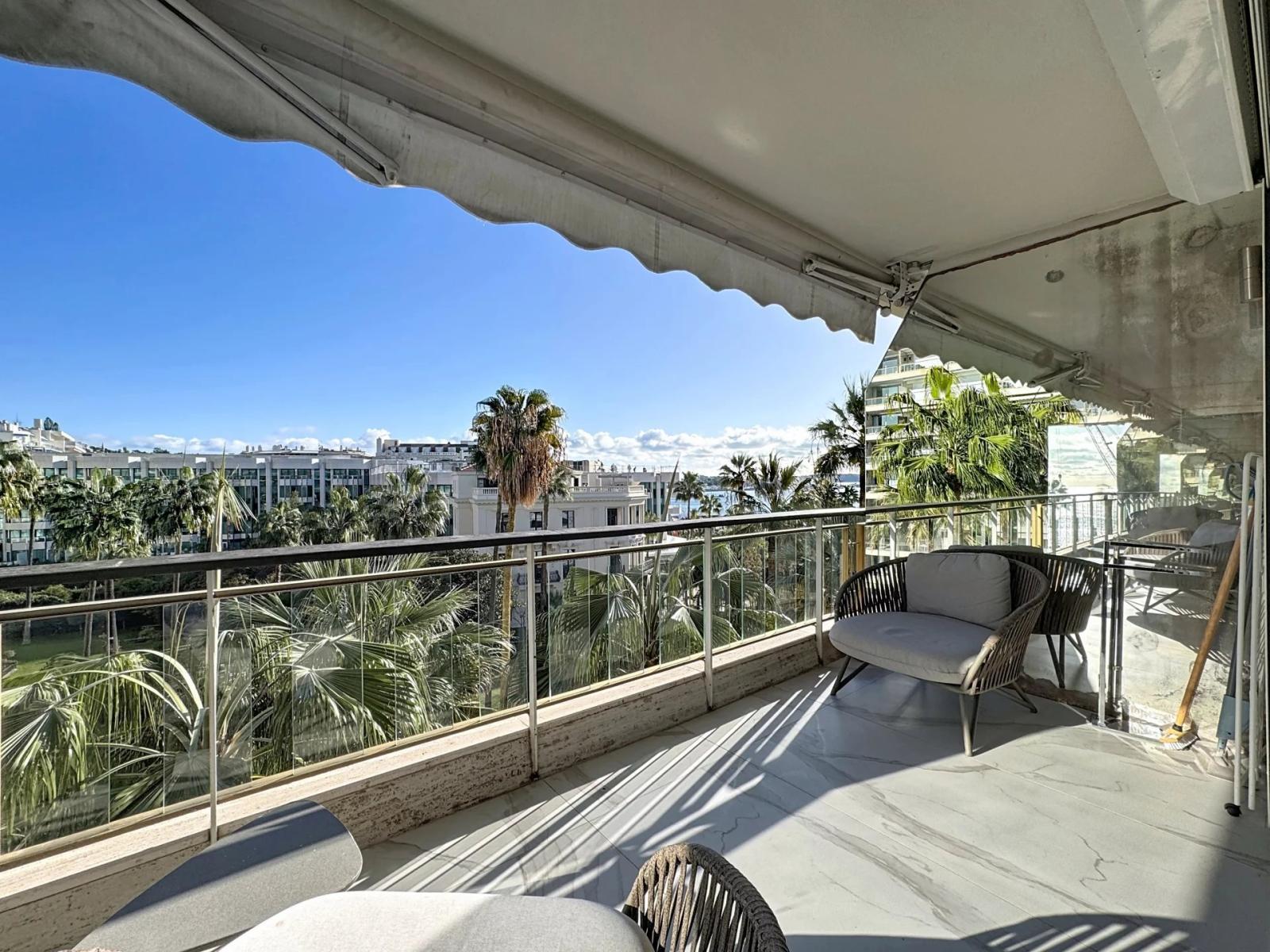 CANNES CROISETTE TERRASSE VUE MER