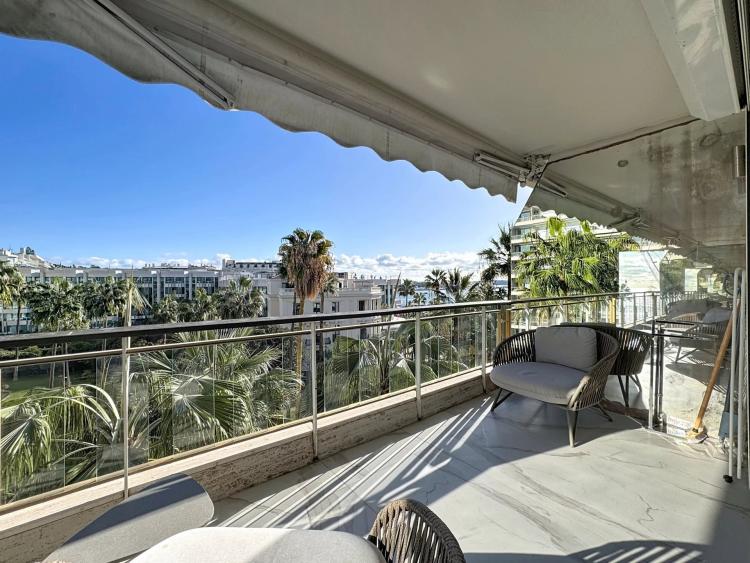 CANNES CROISETTE TERRASSE VUE MER