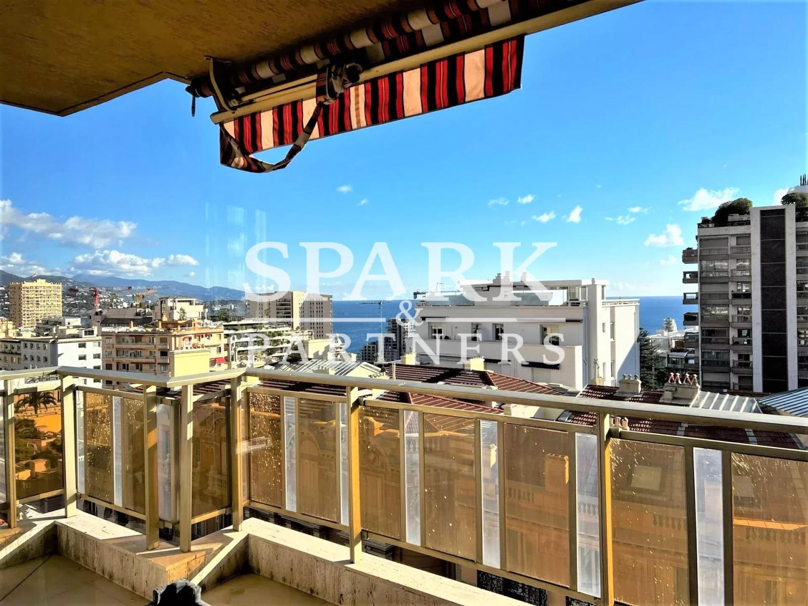 Monaco - Monte-Carlo - Appartement 3 pièces en étage élevé