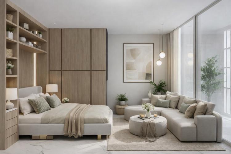 Riviera Palace – Studio rénové avec vue sur les montagnes