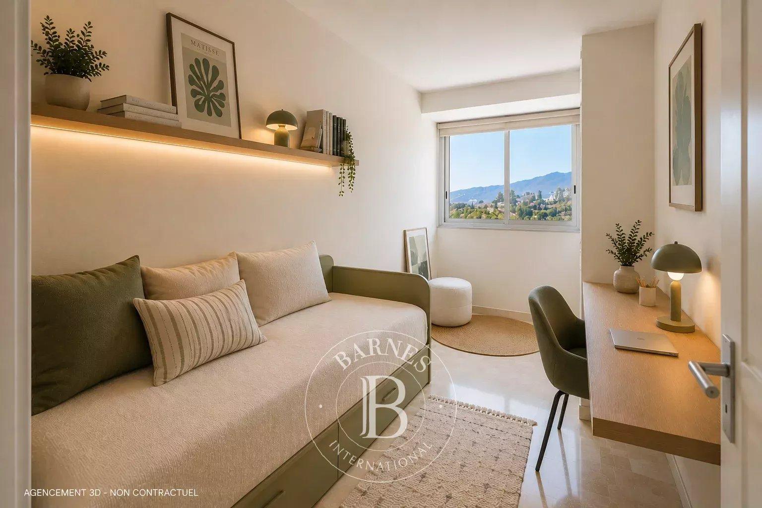 EXCLUSIVITÉ – CANNES BAS CROIX DES GARDES – VUE PANORAMIQUE MER – TERRASSE – 2 CHAMBRES