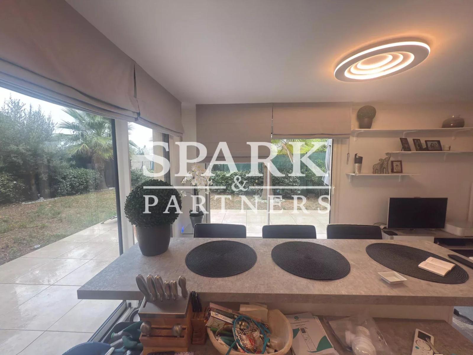 Beausoleil- Appartement 3 pièces meublé avec jardin