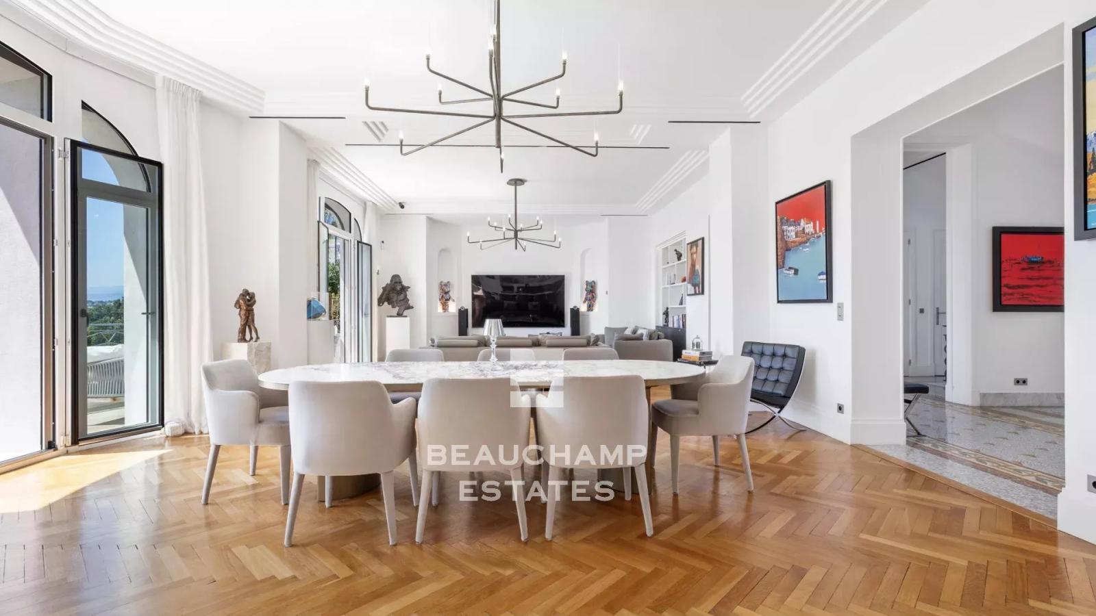 Villa 7 chambres Belle Époque avec vue mer  - Cannes Basse Californie