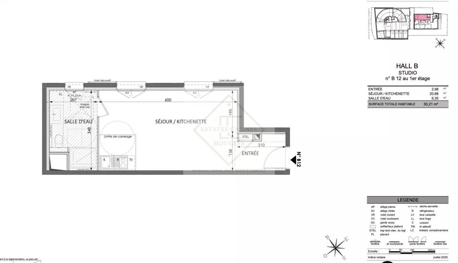 Superbe studio neuf – Vue mer & proximité immédiate de Monte-Carlo