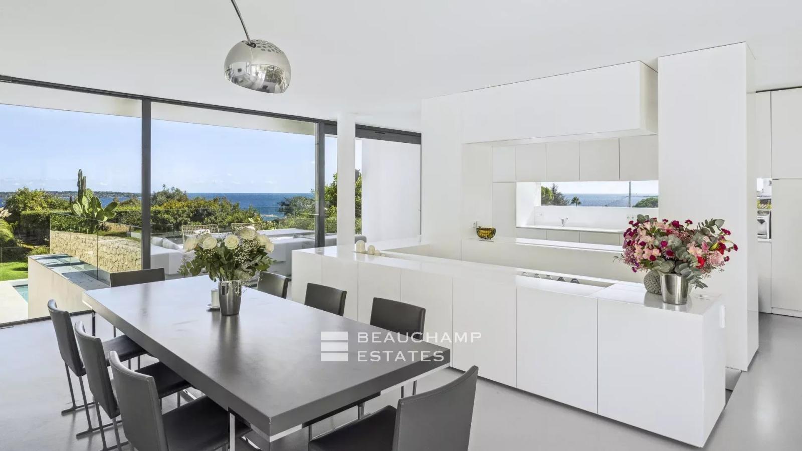 villa moderne avec vue mer panoramique - golfe juan