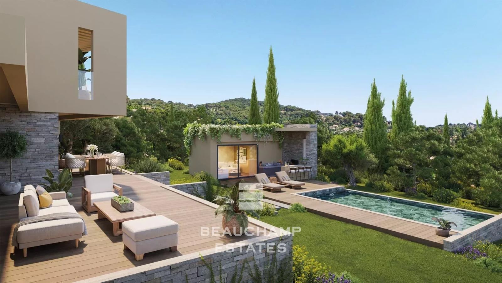 Projet : Villa neuve avec piscine - Mougins