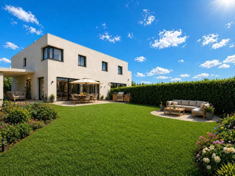 Élégante villa jumelle contemporaine THPE sur plan