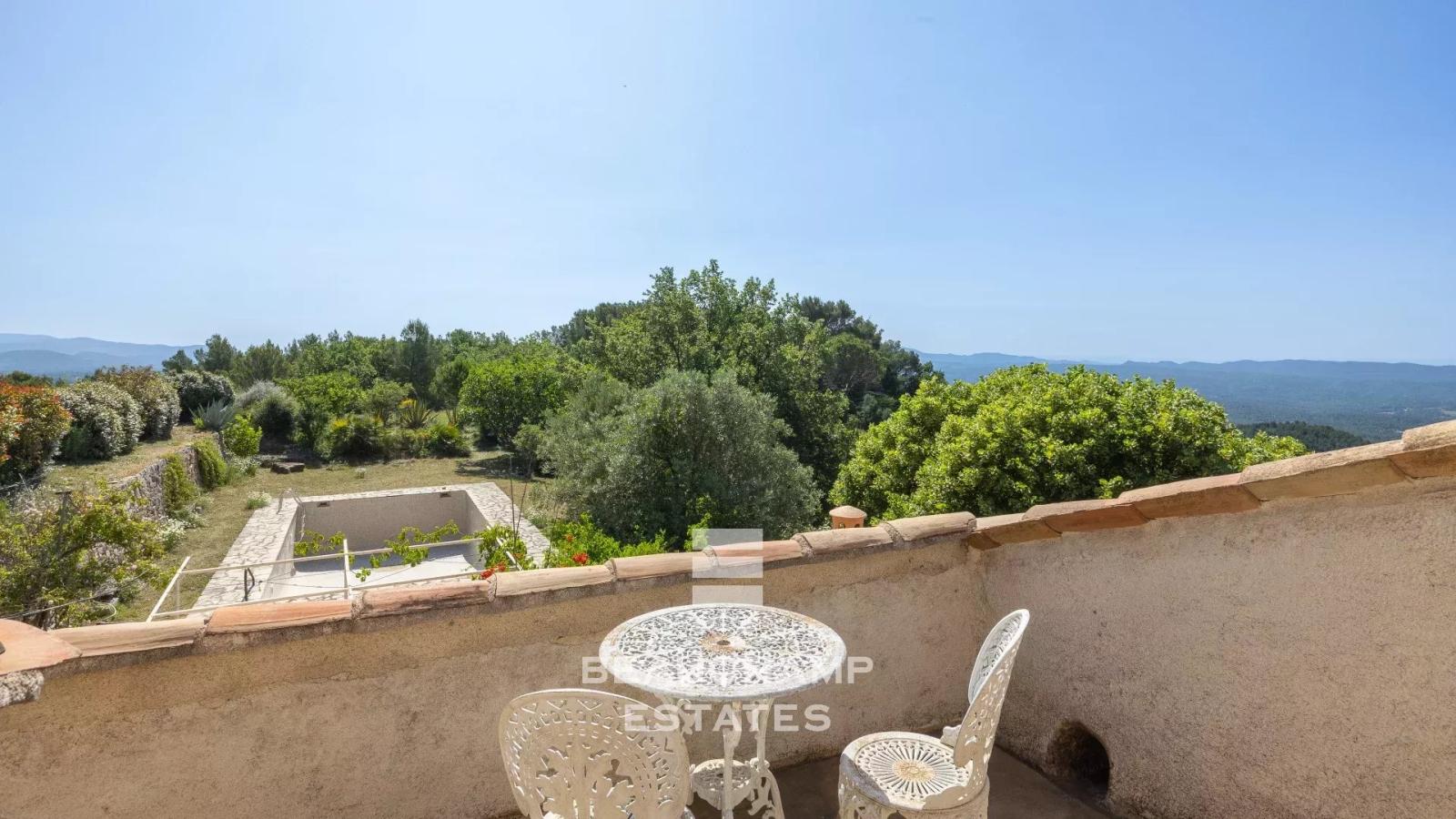 Domaine provençale 11 chambres avec vue panoramique - Seillans