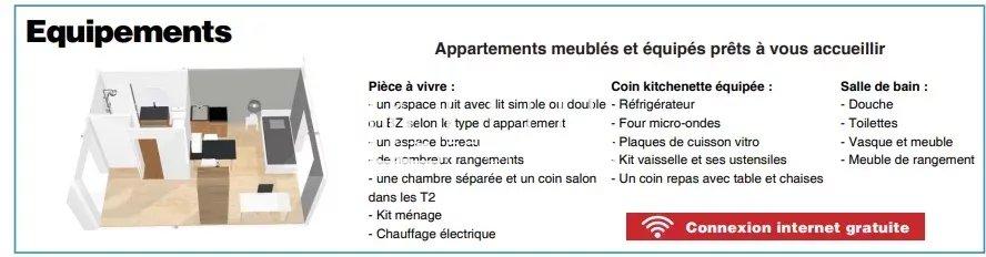 Colombes - Studio Résidence étudiante