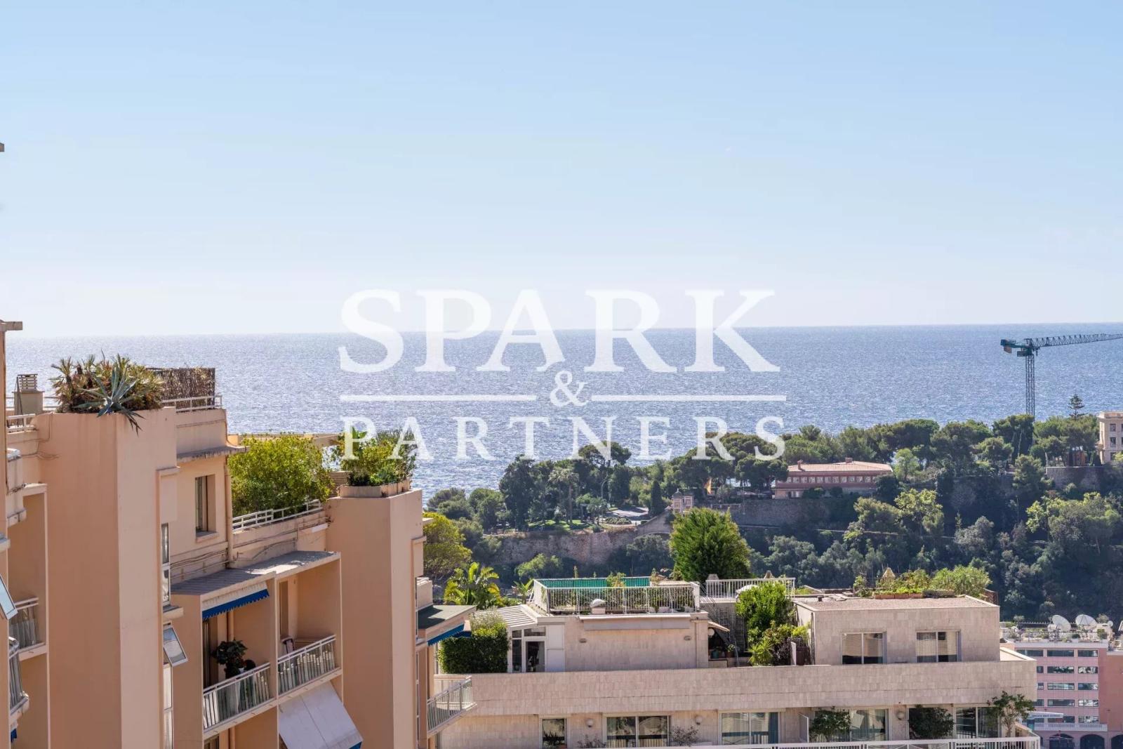Monaco - Monte Carlo - Lumineux appartement de 4 pièces - vue mer