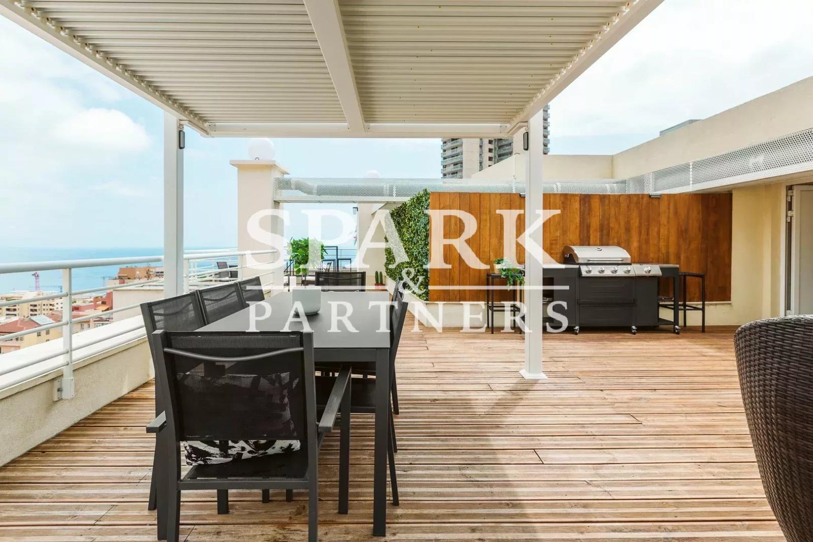 Luxueux penthouse 4 pièces avec une vue imprenable sur la Principauté, le Casino et la mer
