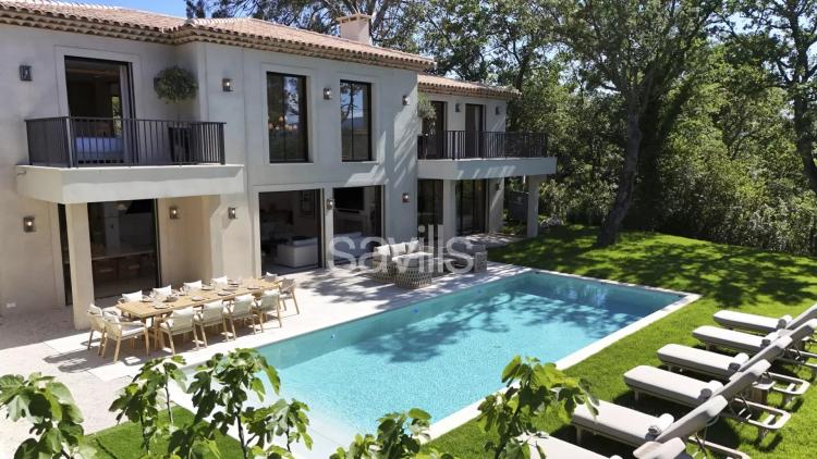 Villa neuve et parfaitement équipée, vue mer