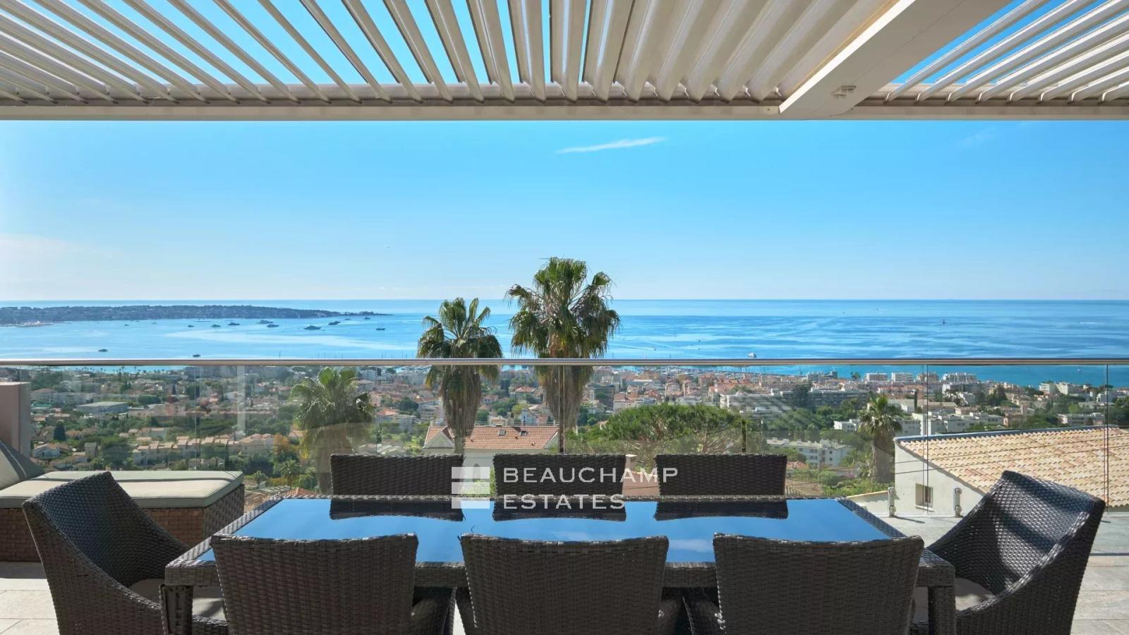 Exclusivité - Villa moderne 5 chambres avec vue mer panoramique - Golfe Juan