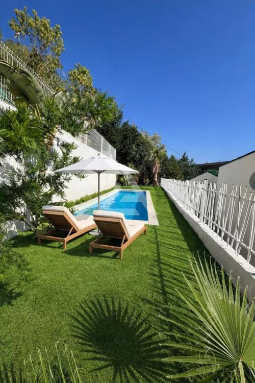 LOCATION CAP D'AIL - VILLA NEUVE - JARDIN ET PISCINE