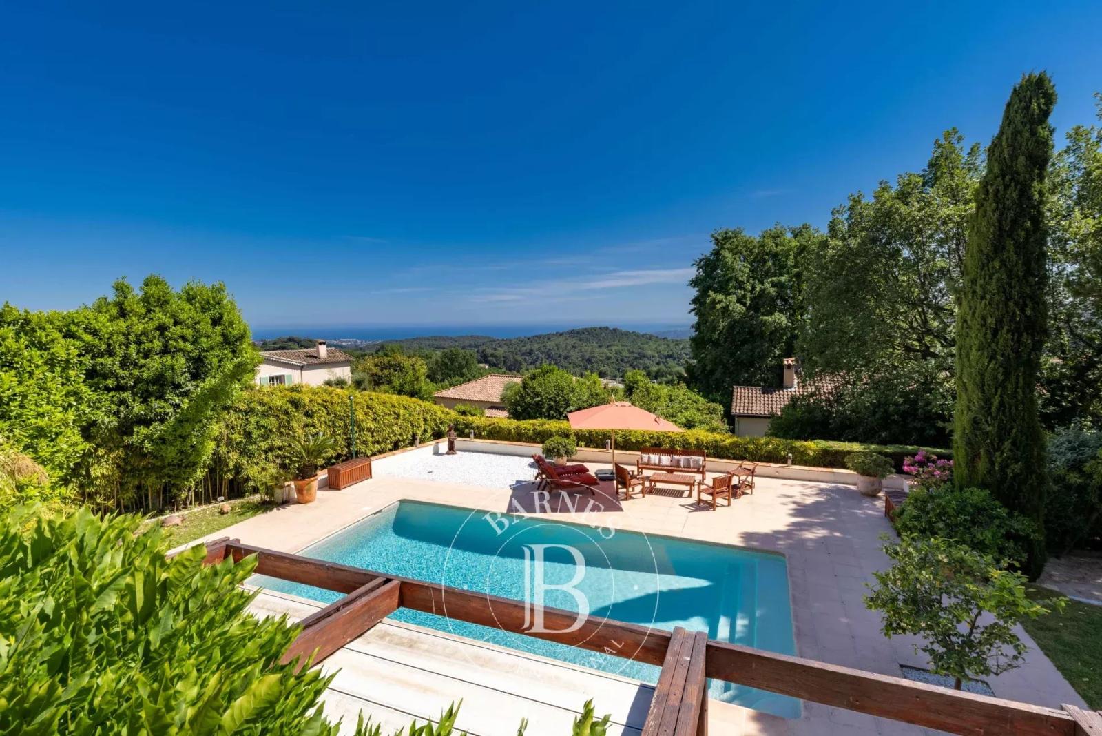 Vence – Propriété de prestige vue mer panoramique, piscine, centre-ville à pied