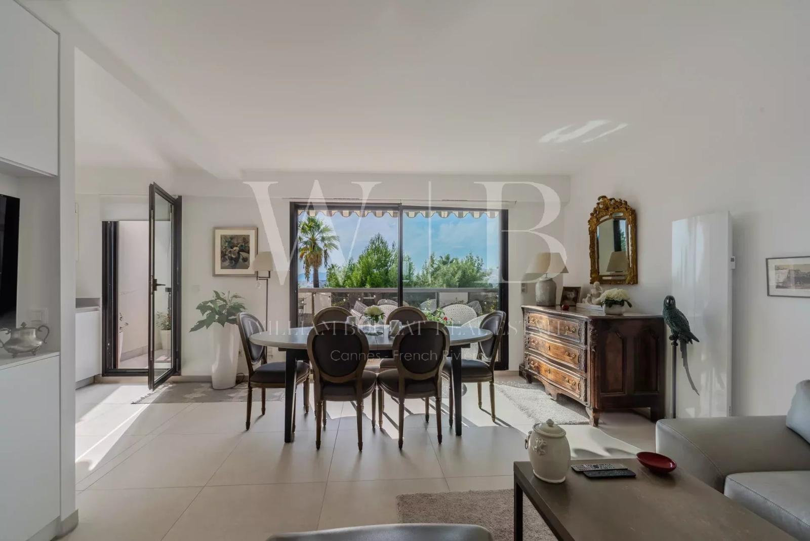 Cannes, le Parc Montrose - 3 pièces au dernier étage bénéficiant d'une vue mer et Estérel