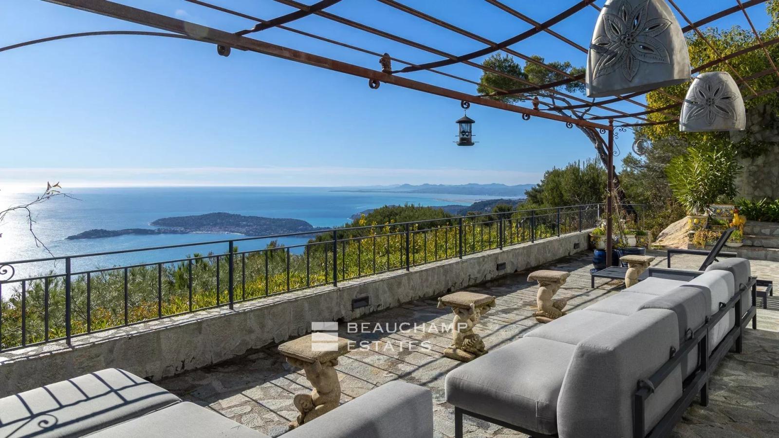 Villa provençale  4 chambres avec vue mer panoramique - Èze