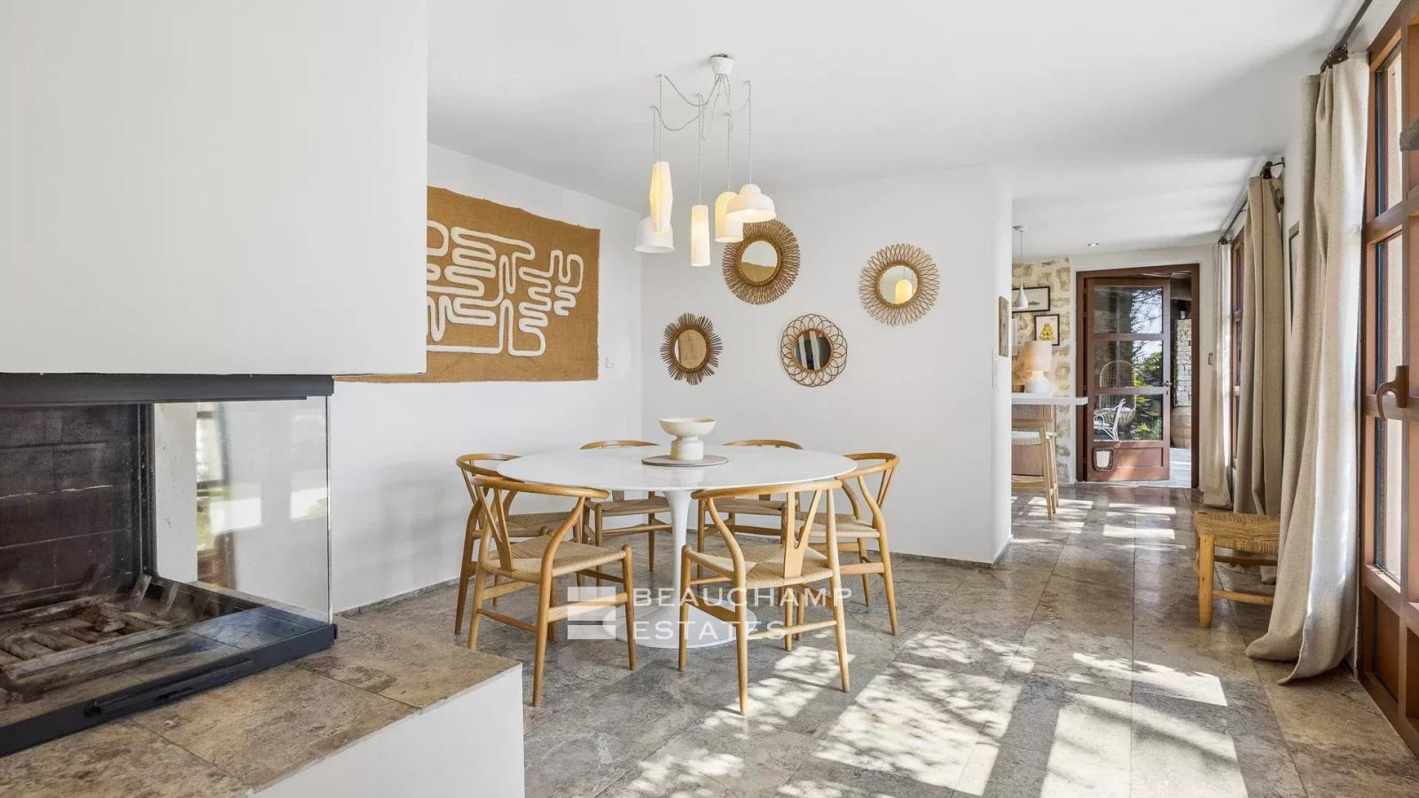 Villa néo provençale 5 chambres avec vue mer - Châteauneuf-Grasse