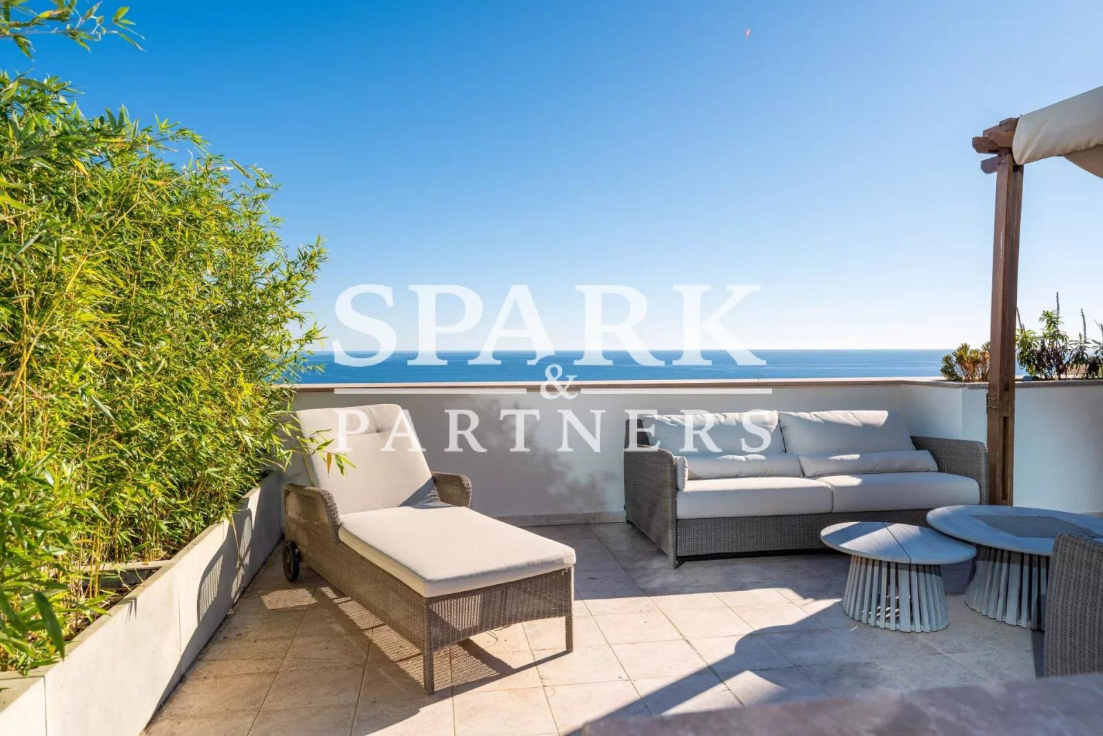 Monaco - La Rousse - Penthouse avec vue mer panoramique