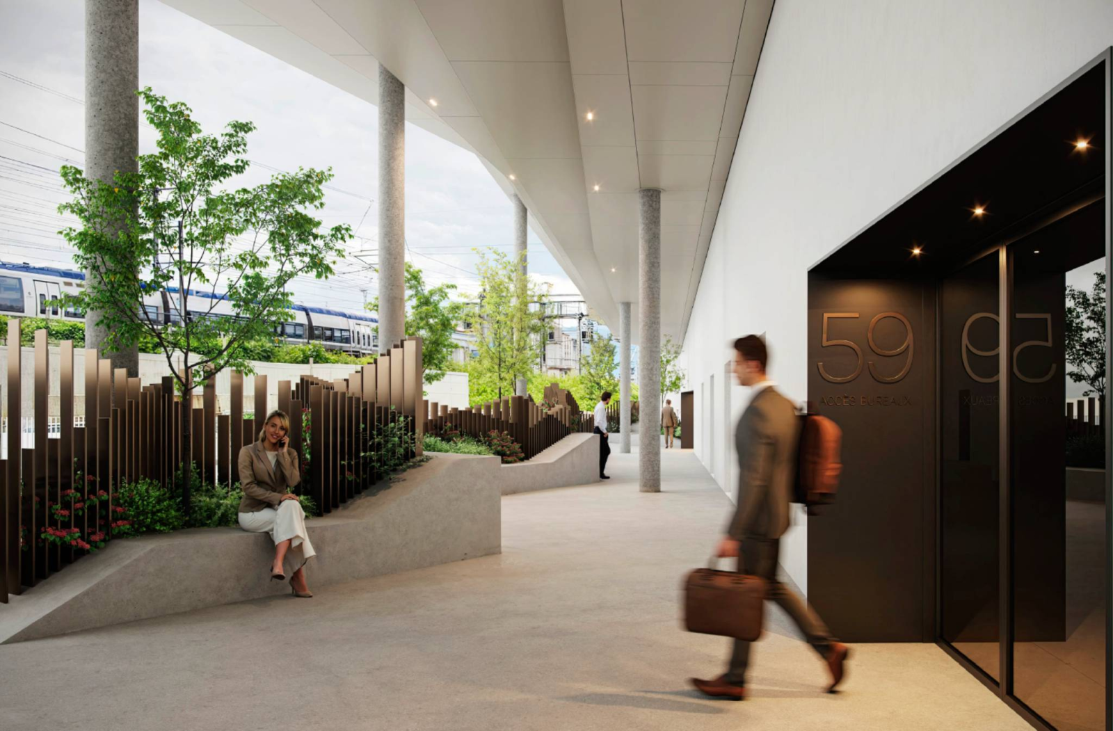 Surface de bureaux à louer au Quartier de l'Etang