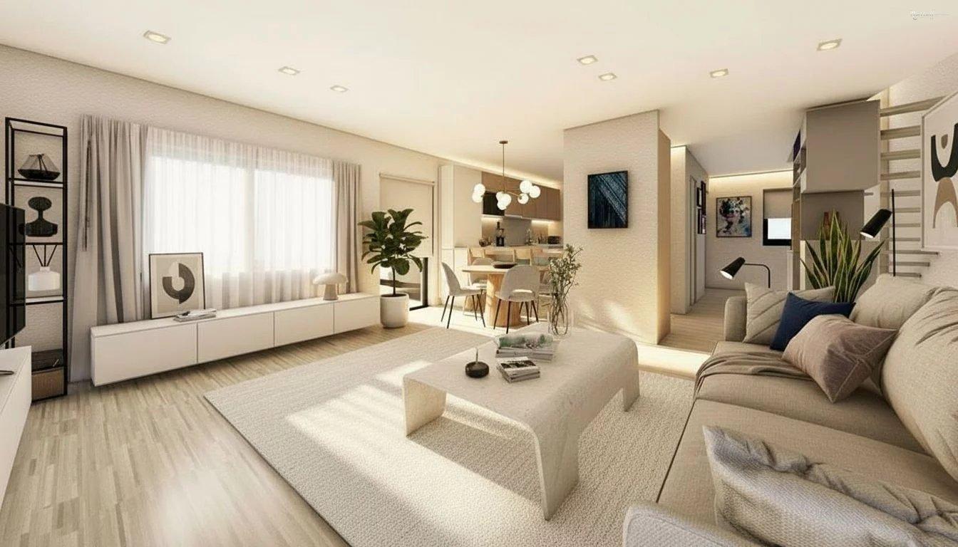 Élégante villa jumelle contemporaine THPE sur plan