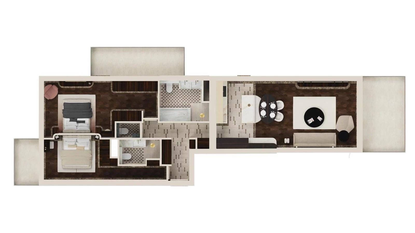 Appartement luxueusement rénové avec une vue magnifique