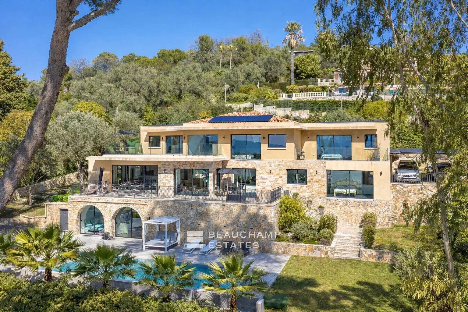 Villa contemporaine 5 chambres avec vue mer - Mougins