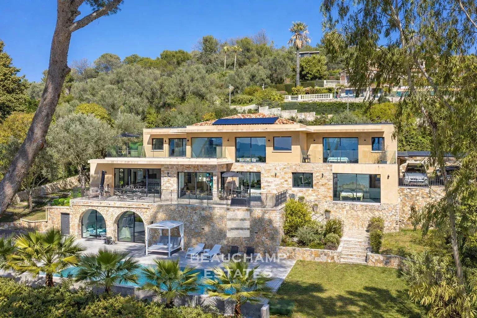 Villa contemporaine 5 chambres avec vue mer - Mougins