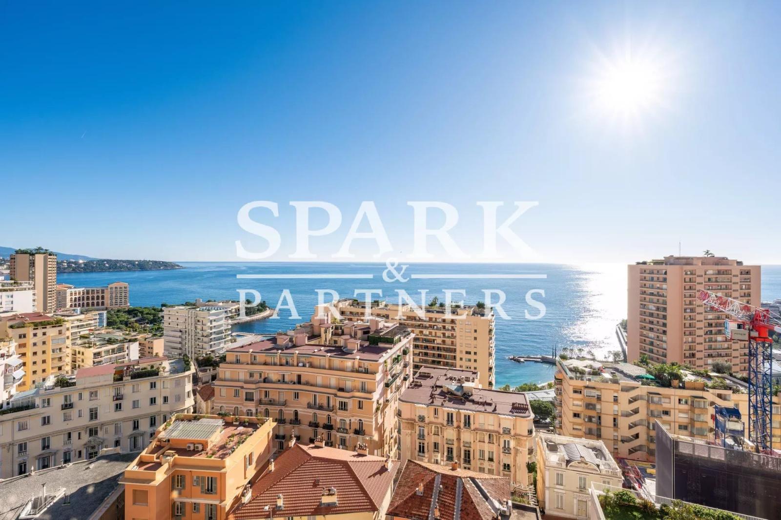 Monaco - La Rousse - Penthouse avec vue mer panoramique
