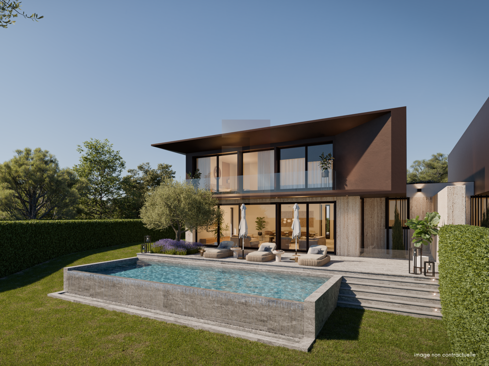 Villa d'exception à Crans avec vue panoramique sur le lac