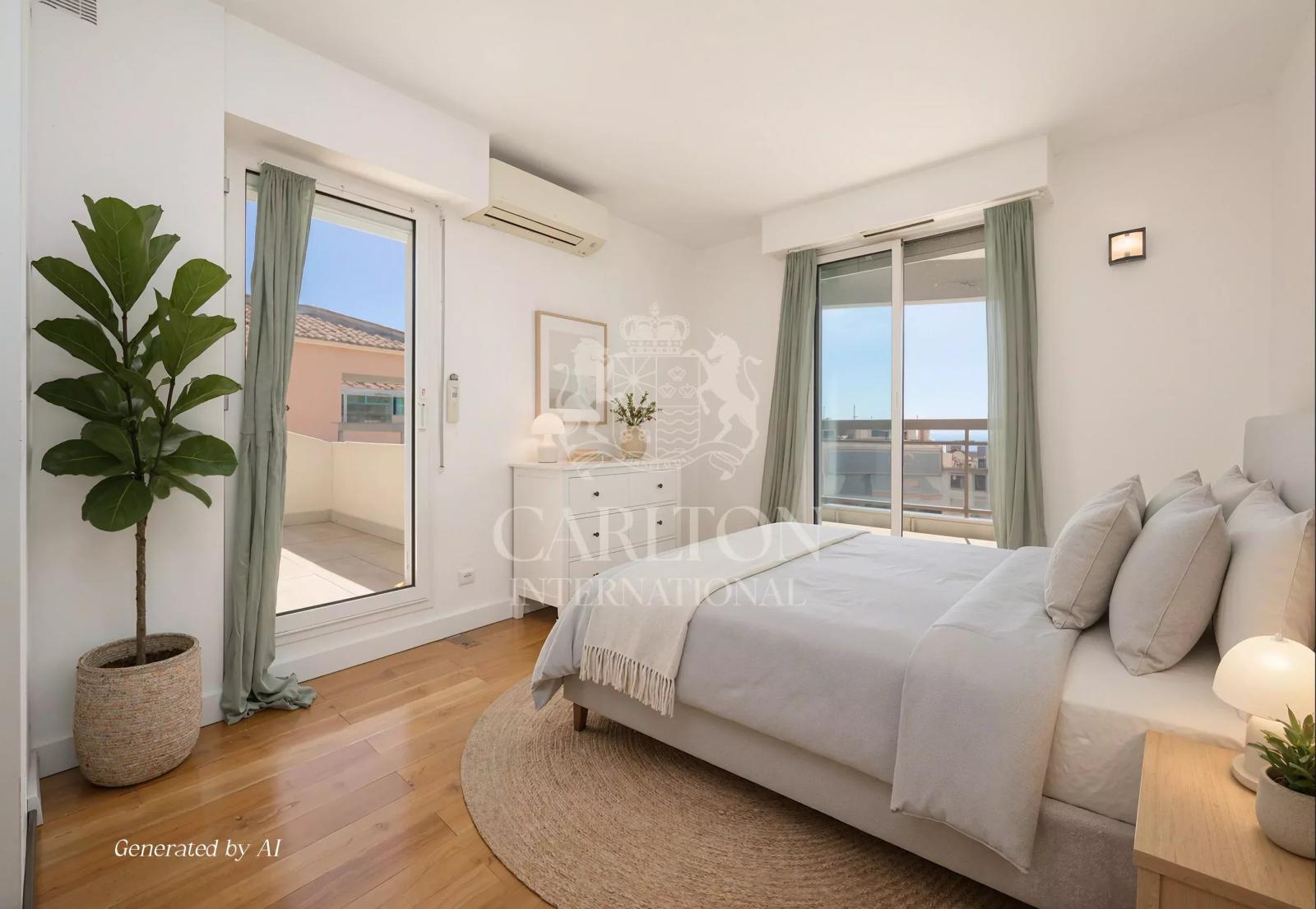 Appartement-Villa Duplex avec vue panoramique sur la mer entre Nice et Villefranche-sur-mer