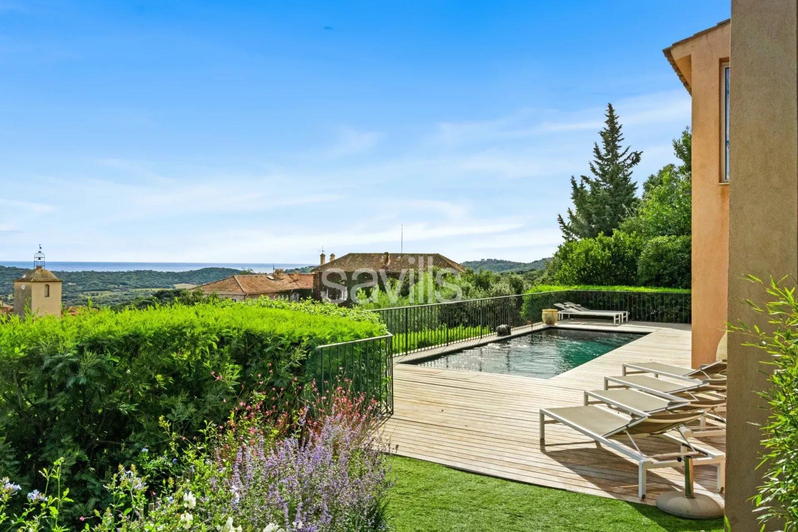 Villa cinq chambres, piscine chauffée et paysages de carte postale