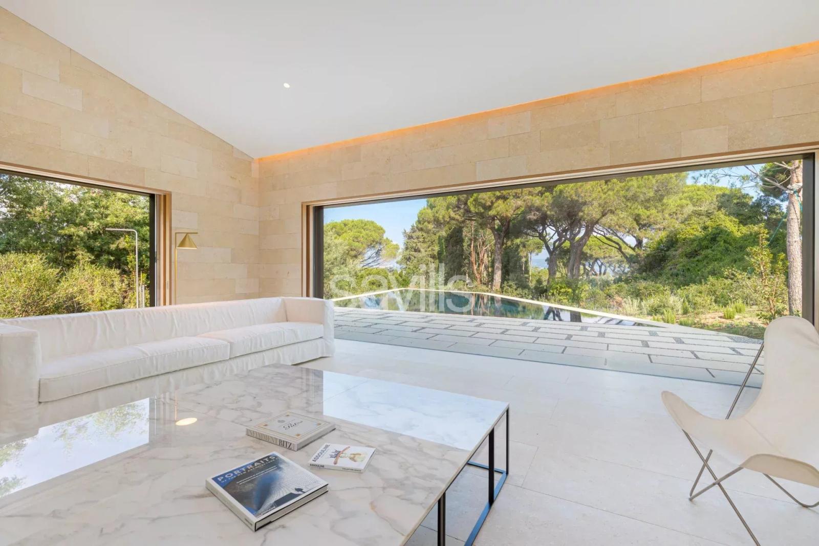 Villa d'architecte vue mer