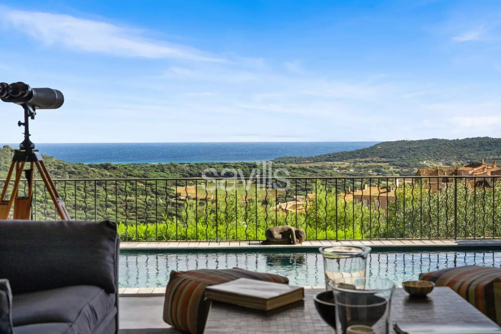 Villa cinq chambres, piscine chauffée et paysages de carte postale